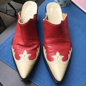 The Old Gringo women’s cowboy boot mules.